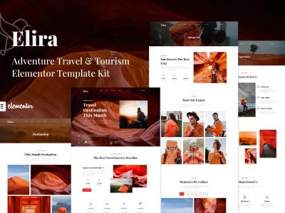 Elira - Adventure Travel & Tourism Elementor Template Kit