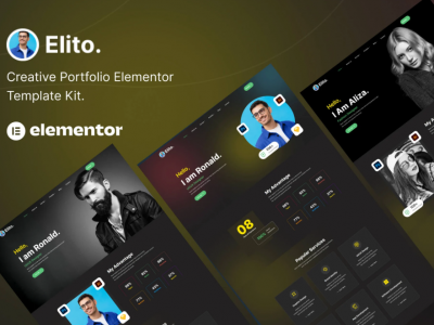 Elito – Creative Portfolio Elementor Template Kit