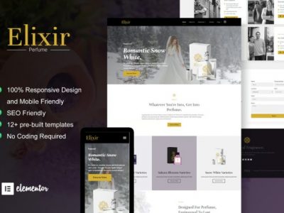 Elixir - Perfume Maker Elementor Template Kit
