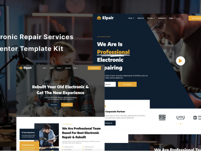 Elpair - Electronic Repair Services Elementor Template Kit