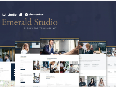 Emerald Studio - Digital Agency Elementor Template Kit