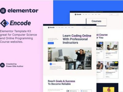 Encode – Online Programming & Computer Science Course Elementor Template Kit