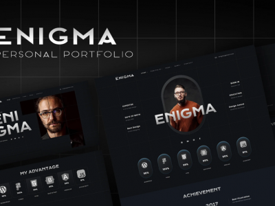 Enigma - Personal Portfolio Elementor Template Kit