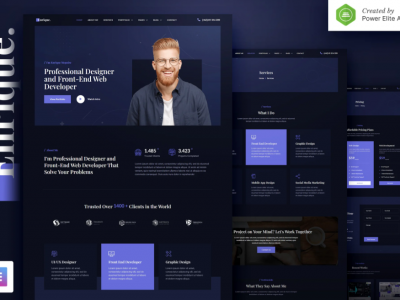 Enrique – Personal CVResume & Portfolio Elementor Template Kit