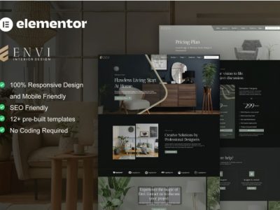 Envi - Interior Design & Architecture Elementor Template Kit
