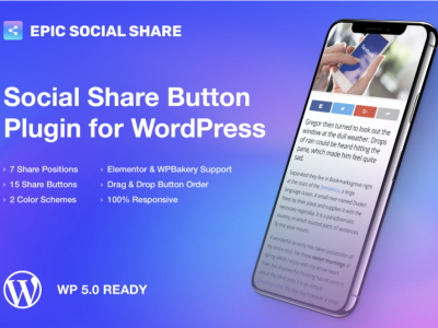 Epic Social Share Button for WordPress