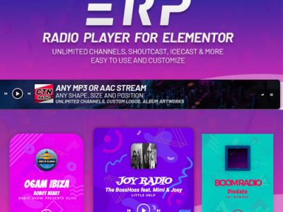 Erplayer – Radio Player for Elementor