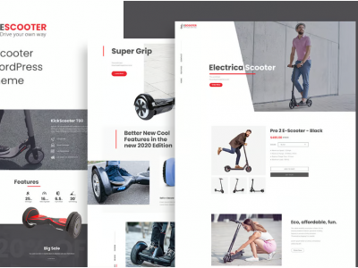 Escoot - One Page, Single Product WoocommerceTheme