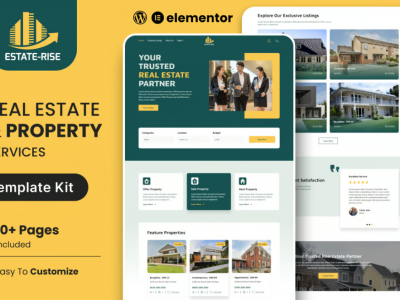 Estate Rise - Real Estate Elementor Template Kit