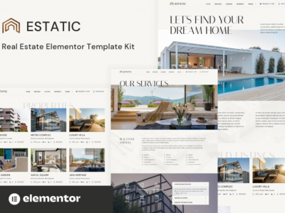 Estatic - Real Estate Elementor Template Kit