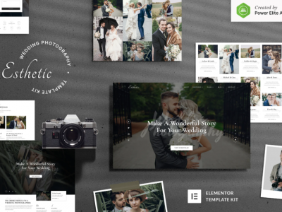 Esthetic – Wedding Photography Elementor Template Kit