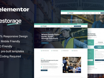 Estorage - Storage Service Company Elementor Pro Template Kit