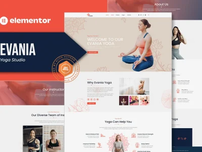 Evania - Yoga Studio Elementor Template Kit