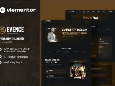 Evence - Event Agency Elementor Template Kit