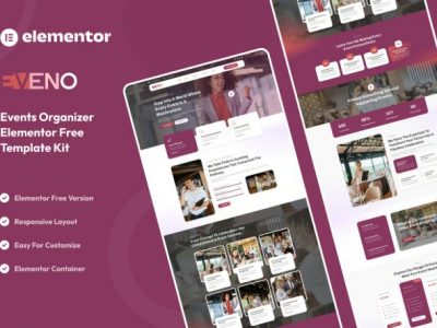 Eveno - Events Organizer Elementor Template Kit
