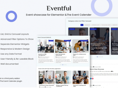 Events Showcase For Elementor And The Events Calen