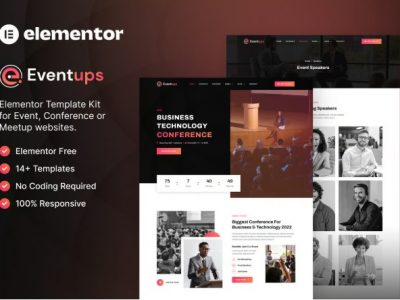 Eventups – Event & Conference Elementor Template Kit