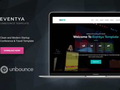 Eventya - Unbounce Landing Page