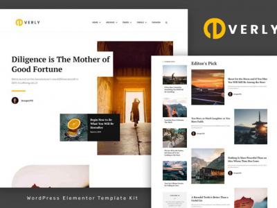 Everly - Blog & Magazine Elementor Template Kit
