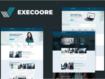 Execoore - Tech & Fintech Crypto Elementor Template Kit