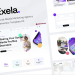 Exela - Social Media Marketing Agency Elementor Template Kit