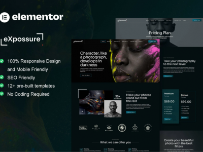 Expossure - Photography & Portfolio Elementor Template Kit