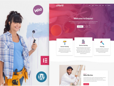 Exqute - Painting Company WordPress Theme