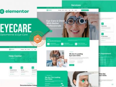 Eyecare - Optometrist & Eye Care Elementor Template Kit