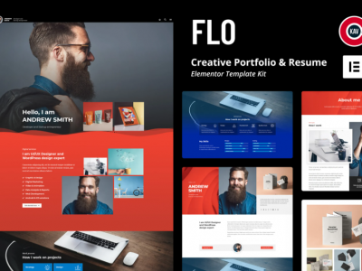 FLO - Creative Portfolio & Resume Template Kit