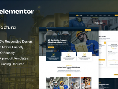 Factura - Industry & Manufacturing Elementor Template Kit