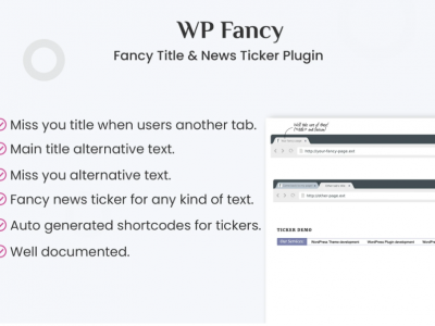 Fancy Title and News Ticker WordPress Plugin