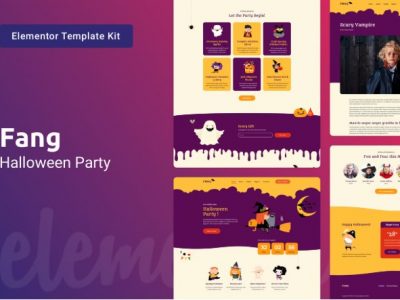 Fang — Halloween Party Elementor Template Kit