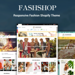 FashShop - Drag & Drop Bootstrap 4 Shopify Theme
