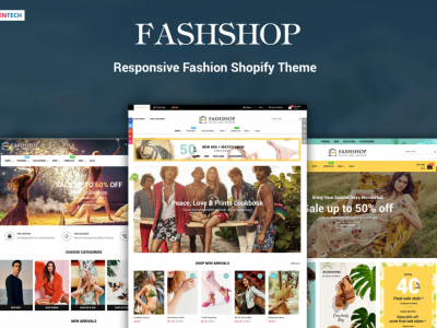 FashShop - Drag & Drop Bootstrap 4 Shopify Theme