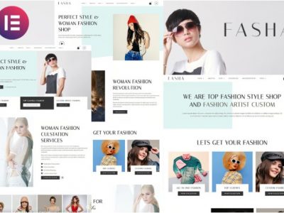 Fasha - Woman Fashion & Shop eCommerce Elementor Template Kit