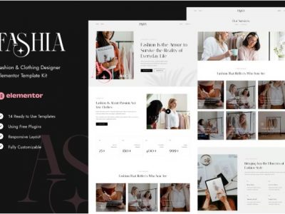 Fashia - Fashion & Clothing Designer Elementor Template Kit
