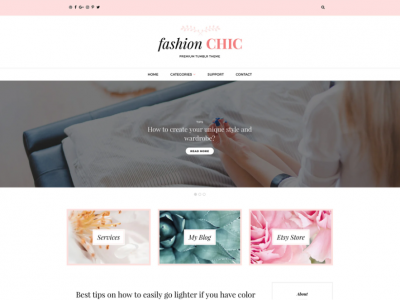 Fashion Chic Tumblr Theme