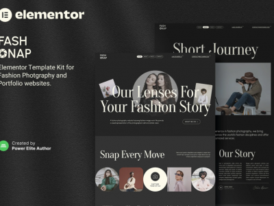 Fashnap – Fashion Photography & Portfolio Elementor Template Kit