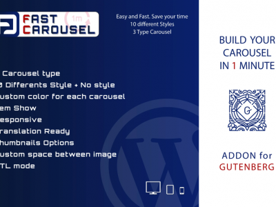 Fast Carousel for Gutenberg - WordPress Plugin