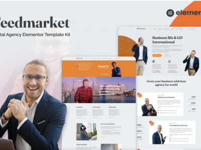Feedmarket - Digital Agency Elementor Template Kit