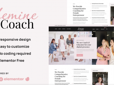 Femine - Feminine Business Coach Elementor Template Kit