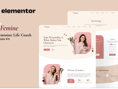 Femine - Feminine Life Coach Elementor Template Kit