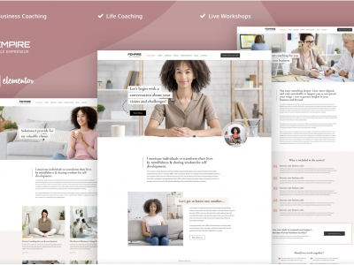Fempire - Business Coach Elementor Pro Template Kit