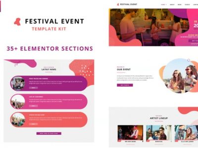 Festival Events - Elementor Template Kit