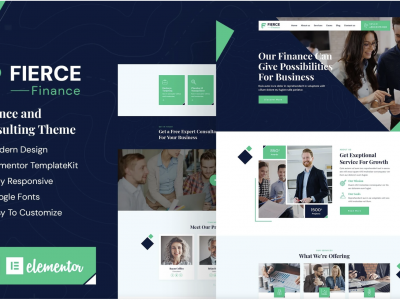 Fierce - Finance Elementor Template Kit
