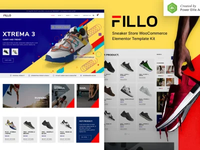 Fillo – Shoes & Sneakers Store WooCommerce Elementor Template Kit