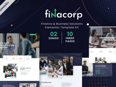 FinaCorp - Finance Corporate Elementor Template Kit
