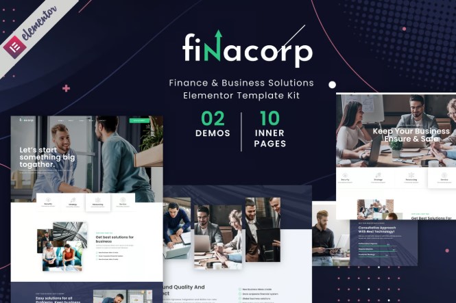 FinaCorp - Finance Corporate Elementor Template Kit
