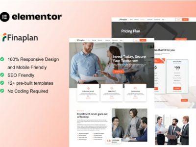 FinaPlan - Finance & Investment Elementor Template Kit