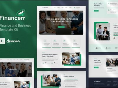 Financerr - Business & Finance Elementor Template Kit